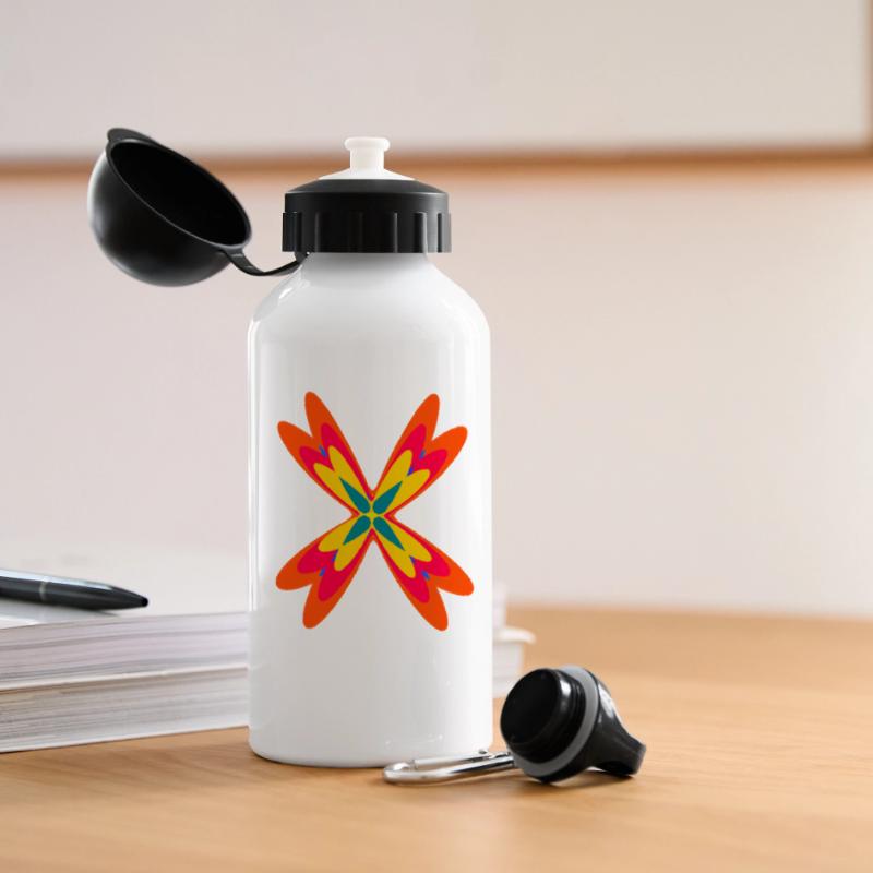 Abstract from three different patterns Panoramic Thermal Bottle with Lid 500 ml