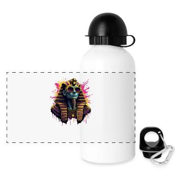 MODERNISIERT - Panorama Trinkflasche mit Deckel 500 ml - Weiß - Vorne