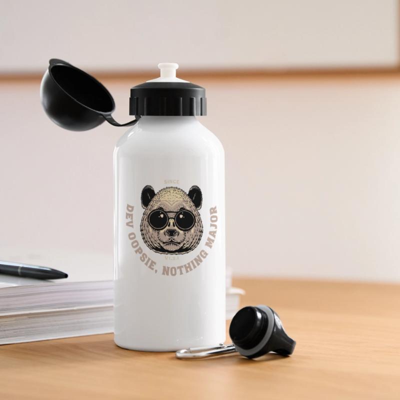 DevOps : Oopsie Panda - rien de majeur Gourde panoramique avec couvercle 500 ml