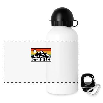 Gotthard Pass - Panoramic Thermal Bottle with Lid 500 ml - white - Front