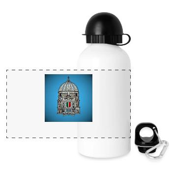 Italienische Städte - Panorama Trinkflasche mit Deckel 500 ml - Weiß - Vorne