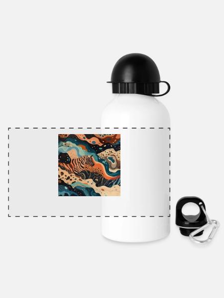 Diversity - Panorama Trinkflasche mit Deckel 500 ml - Weiß