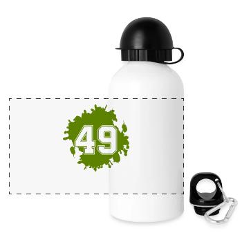 klecks 49 - Panorama Trinkflasche mit Deckel 500 ml - Weiß - Vorne
