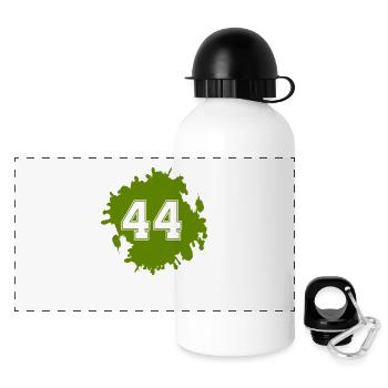 klecks 44 - Panorama Trinkflasche mit Deckel 500 ml - Weiß - Vorne