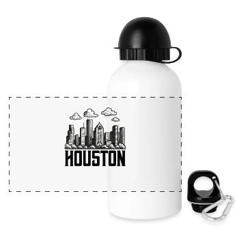 Ville de Houston - Gourde panoramique avec couvercle 500 ml - blanc - Devant