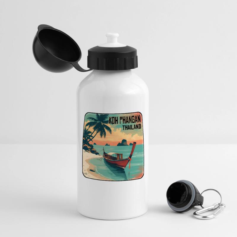 Koh Phangan, Thaïlande Gourde panoramique avec couvercle 500 ml