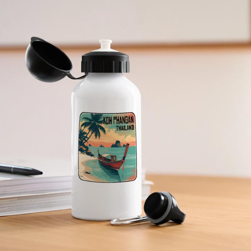Koh Phangan, Thaïlande Gourde panoramique avec couvercle 500 ml