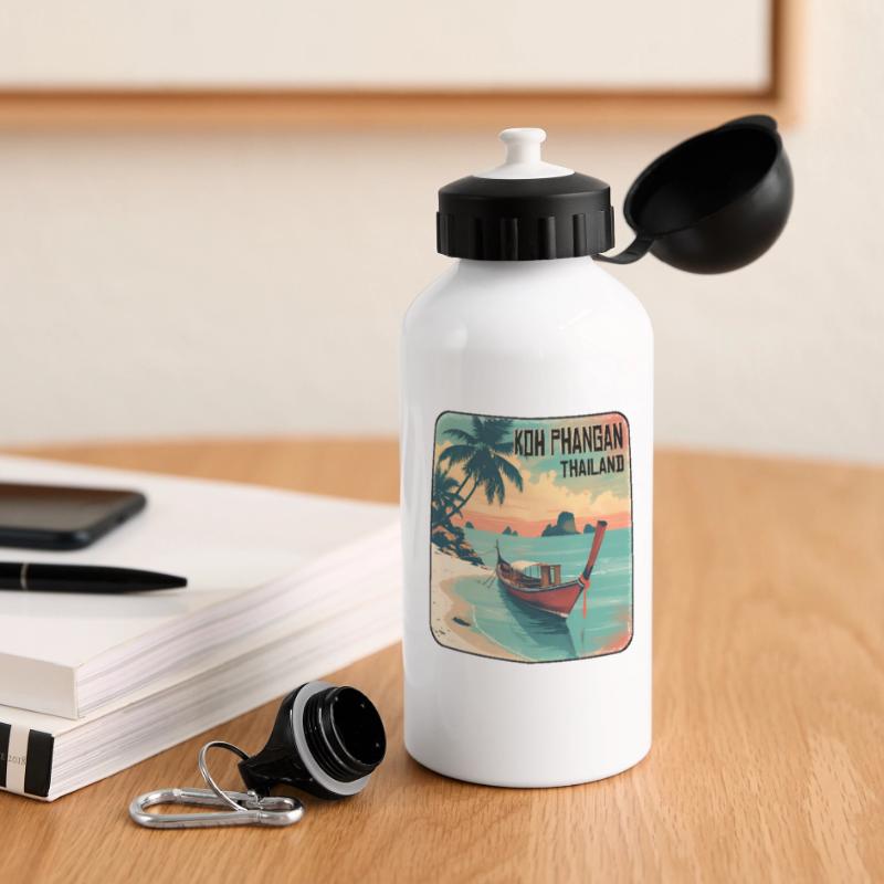 Koh Phangan Thailand Panorama Trinkflasche mit Deckel 500 ml