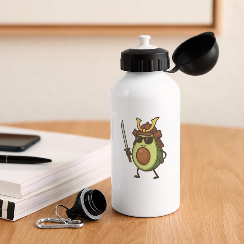 Avocat Samouraï Gourde panoramique avec couvercle 500 ml