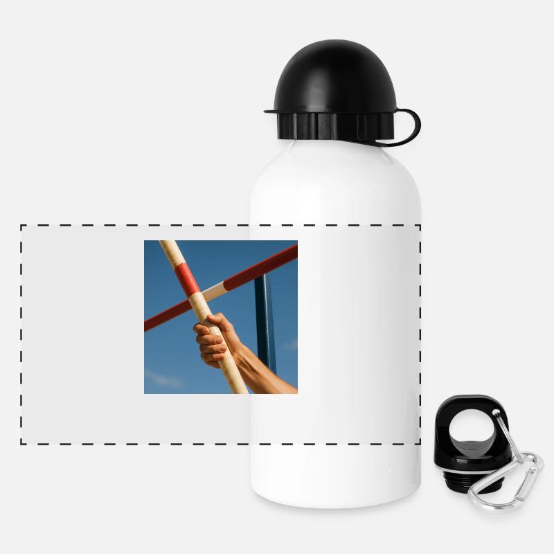 Sport - Pole vault - Panoramic Thermal Bottle with Lid 500 ml - white