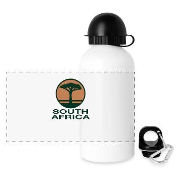 South Africa Tree Round - Panoramic Thermal Bottle with Lid 500 ml - white - Front