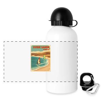 Hvide Sande alternatively Denmark - Panoramic Thermal Bottle with Lid 500 ml - white - Front