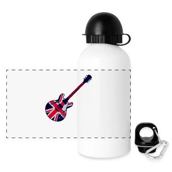 britpop - Gourde panoramique avec couvercle 500 ml - blanc - Devant