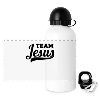 Équipe Jésus cadeau drôle pour les chrétiens - Gourde panoramique avec couvercle 500 ml - blanc - Devant