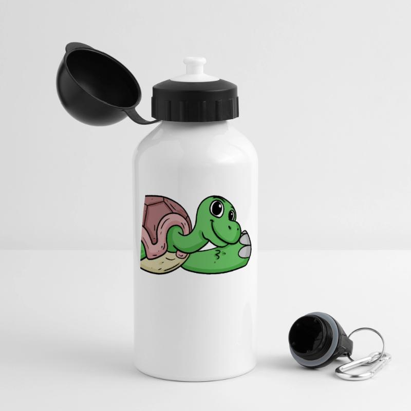 Turtle Greeting Greeting Panoramic Thermal Bottle with Lid 500 ml