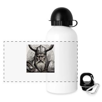 Viking Ragnar - Gourde panoramique avec couvercle 500 ml - blanc - Devant