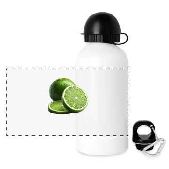 Lime - Panoramic Thermal Bottle with Lid 500 ml - white - Front