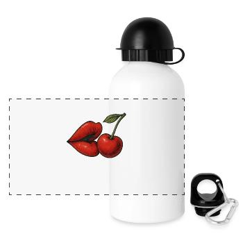 Cherry Kiss - Panoramic Thermal Bottle with Lid 500 ml - white - Front