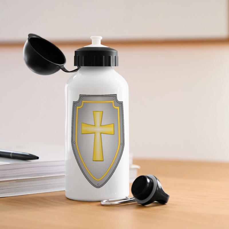 épée épée de chevalier chevalier armor48 Gourde panoramique avec couvercle 500 ml