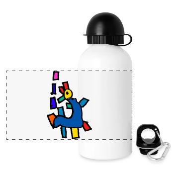dino - Panoramic Thermal Bottle with Lid 500 ml - white - Front