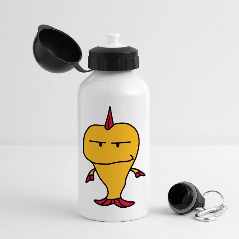 Punk Fish Panorama Trinkflasche mit Deckel 500 ml