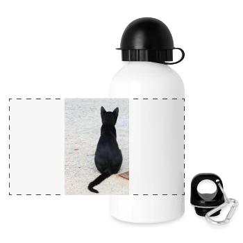Chat Chat Chat Chat Chemise Cadeau - Gourde panoramique avec couvercle 500 ml - blanc - Devant