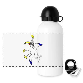Screechgull © Chyropterum Innoxius - Panoramic Thermal Bottle with Lid 500 ml - white - Front