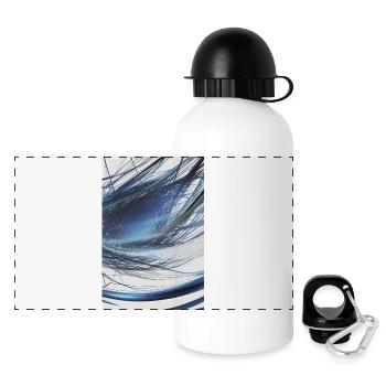 Formen und Muster - Panorama Trinkflasche mit Deckel 500 ml - Weiß - Vorne