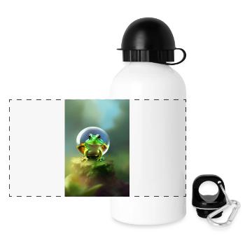 Boule de grenouille - Gourde panoramique avec couvercle 500 ml - blanc - Devant