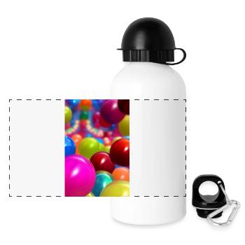 Colorful balls - Panoramic Thermal Bottle with Lid 500 ml - white - Front