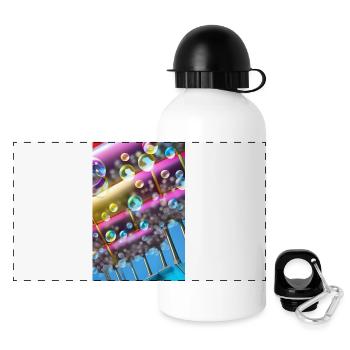Colorful soap bubbles - Panoramic Thermal Bottle with Lid 500 ml - white - Front