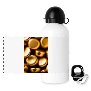 Gold Pieces - Panoramic Thermal Bottle with Lid 500 ml - white - Front