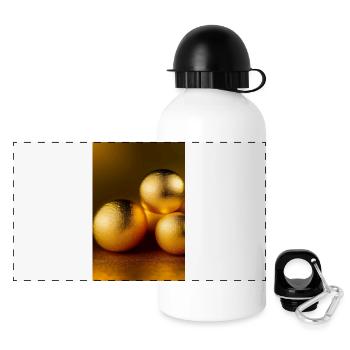 Gold Pieces - Panoramic Thermal Bottle with Lid 500 ml - white - Front