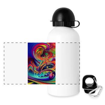 Abstract art - Panoramic Thermal Bottle with Lid 500 ml - white - Front