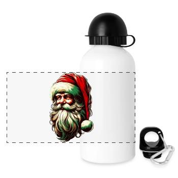 Weihnachtsmann Schauspieler - Panorama Trinkflasche mit Deckel 500 ml - Weiß - Vorne