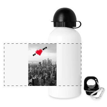 My love NYC - Panoramic Thermal Bottle with Lid 500 ml - white - Front