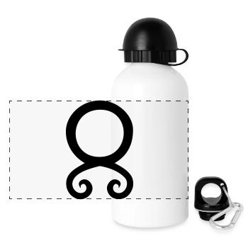 Troll-Kreuz - Panorama Trinkflasche mit Deckel 500 ml - Weiß - Vorne
