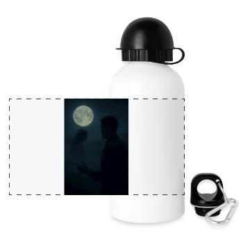 Moon Night Relationship - Panoramic Thermal Bottle with Lid 500 ml - white - Front