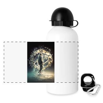 Voyage du voyageur temporel - Gourde panoramique avec couvercle 500 ml - blanc - Devant