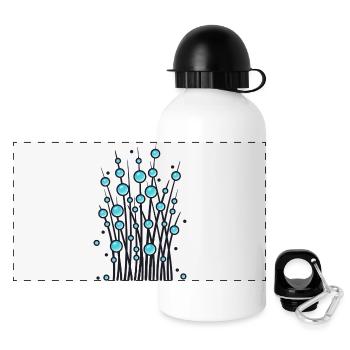 Luminous bale structure - Panoramic Thermal Bottle with Lid 500 ml - white - Front