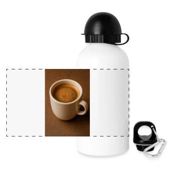 A cup of coffee - Panoramic Thermal Bottle with Lid 500 ml - white - Front