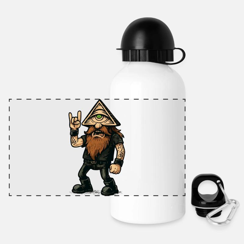 The Metal Cyclops - Panoramic Thermal Bottle with Lid 500 ml - white