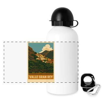 La Calera Valle Gran Rey - Panorama Trinkflasche mit Deckel 500 ml - Weiß - Vorne