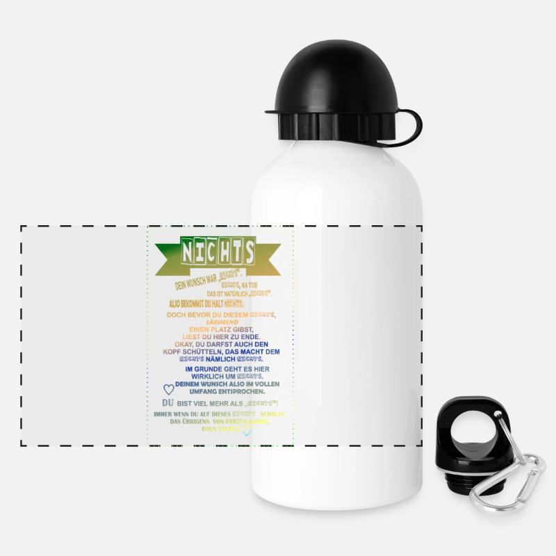 Nothing Gradient Non-wishers Don't give anything - Panoramic Thermal Bottle with Lid 500 ml - white