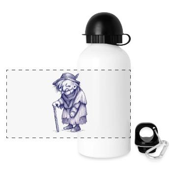 Surreal granny - Panoramic Thermal Bottle with Lid 500 ml - white - Front