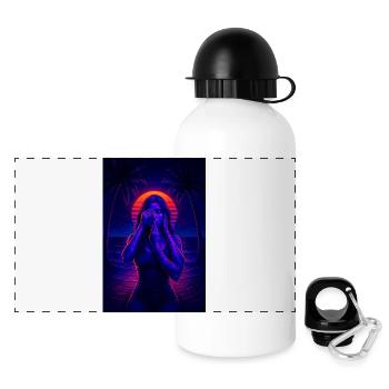 RockyZoo21 - Panoramic Thermal Bottle with Lid 500 ml - white - Front