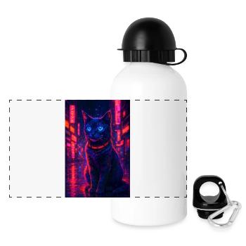 RockyZoo26 - Panoramic Thermal Bottle with Lid 500 ml - white - Front