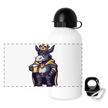 Donkey Beer King - Panoramic Thermal Bottle with Lid 500 ml - white - Front