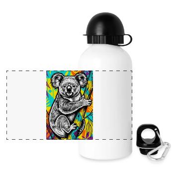 Koala - Panoramic Thermal Bottle with Lid 500 ml - white - Front