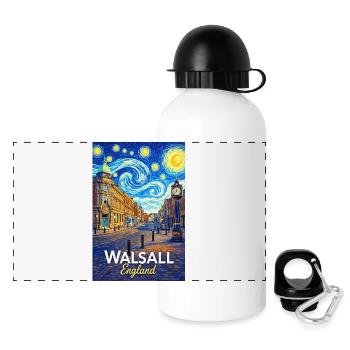 Walsall England Nuit étoilée - Gourde panoramique avec couvercle 500 ml - blanc - Devant